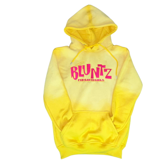 [Pre Order] BLUNTZ Unisex Pullover Hoodie - Yellow Acid/Pink