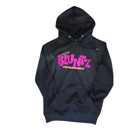 [Pre Order] BLUNTZ Unisex Pullover Hoodie - Black Acid/Purple